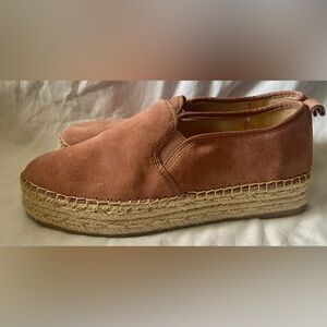 Sam Edelman Tan Carrin Espadrille Platform Slip On Shoe Size 9M